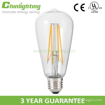 UL LED S19 led cob 5w e27 s12 st58 soft white led bulb retro 5.5W st58 vintage E27 filament bulb